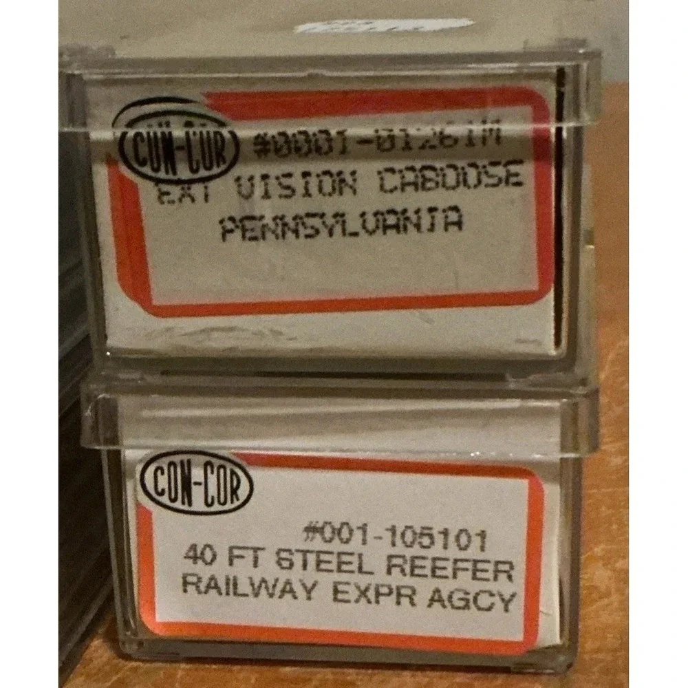 Mixed Lot Of 10 Frieght Cars, Hoppers,‎ Box Cars, Caboose, Tanker, Flat Car, #4